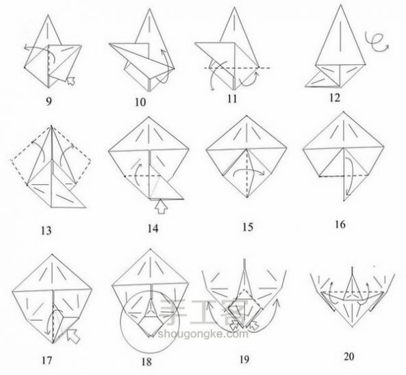 折纸“马”详细教程  复杂逼真 第2步