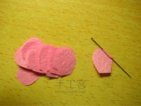 小玫瑰花折纸教程 第2步