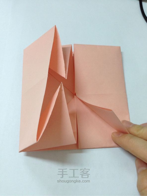 纸折花篮 第9步
