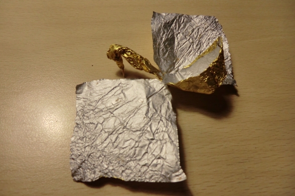 费列罗巧克力折纸——天鹅 第14步