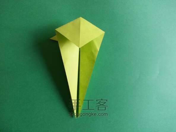 折纸 蜂鸟 humming bird 第17步