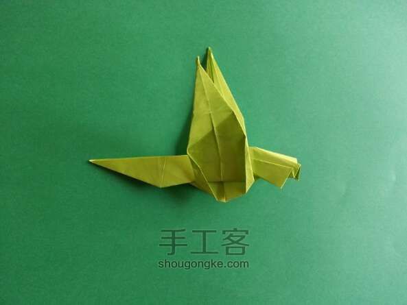 折纸 蜂鸟 humming bird 第37步