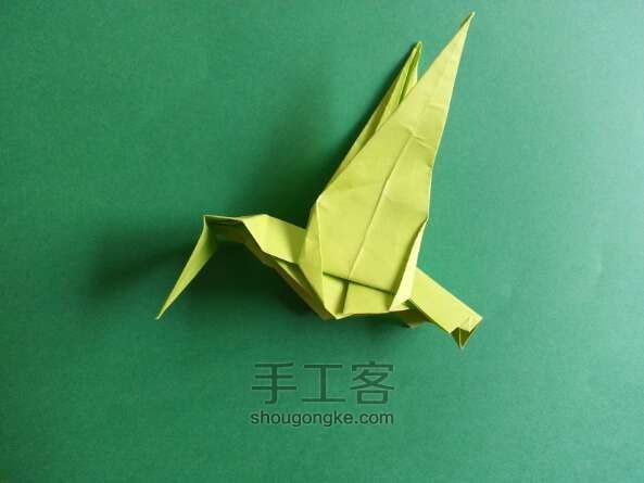 折纸 蜂鸟 humming bird 第39步