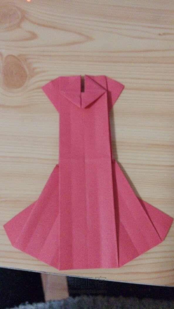 折纸婚礼长裙 第13步