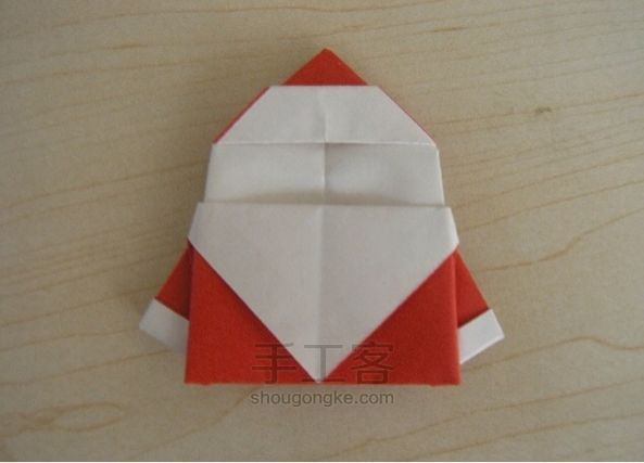 折纸--圣诞老人 第16步