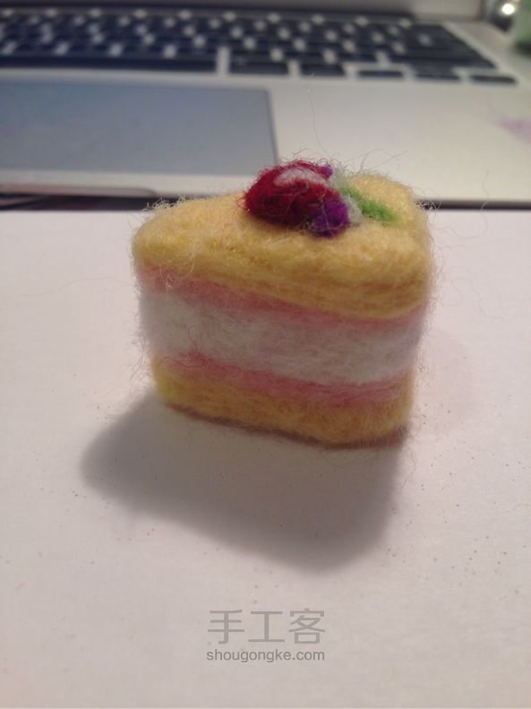 羊毛毡小蛋糕 第8步