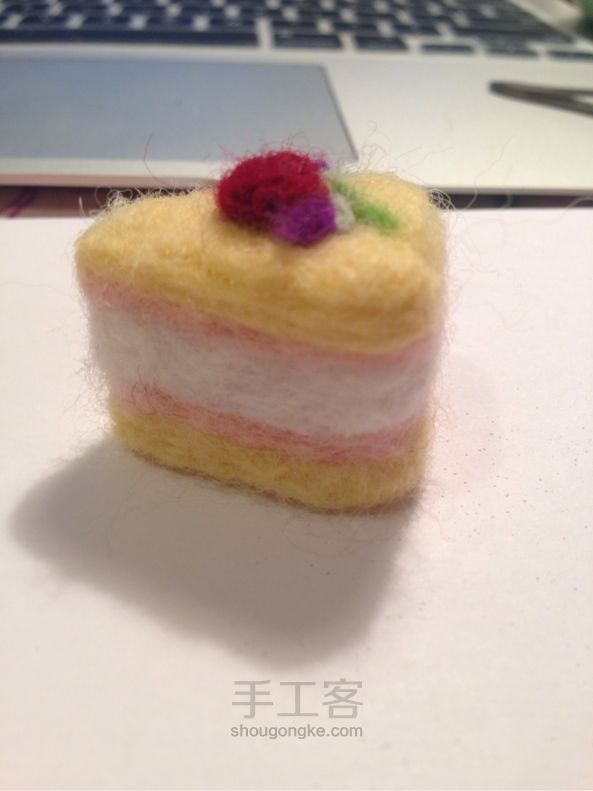 羊毛毡小蛋糕 第10步