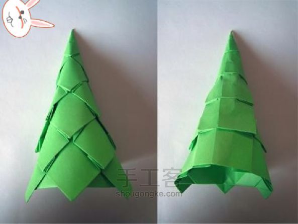折纸圣诞树 第13步