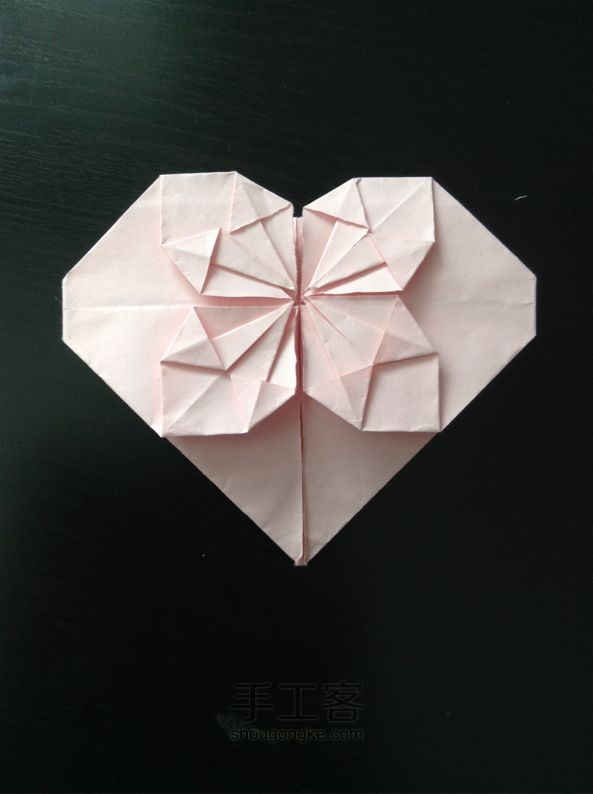 爱心 折纸教程 第1步