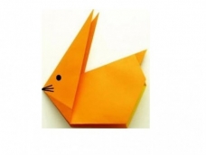 可爱的小纸兔子折纸教程