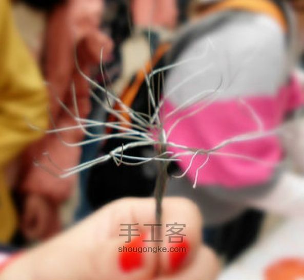 猫七菇凉之樱花树 第3步