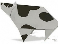 手工纸奶牛的折法