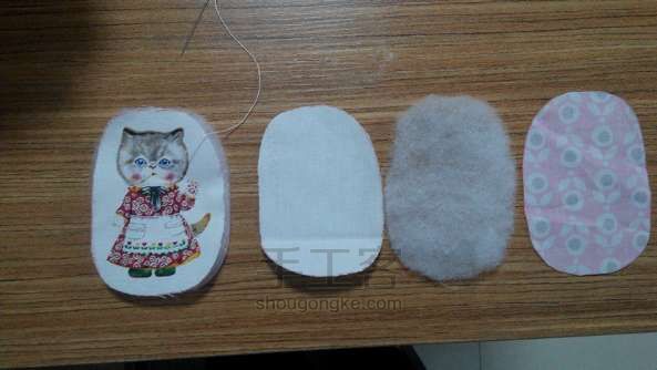可爱猫咪钥匙包 第1步