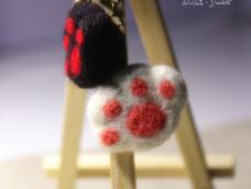 【材料包/成品】小猫抓羊毛毡手工制作教程