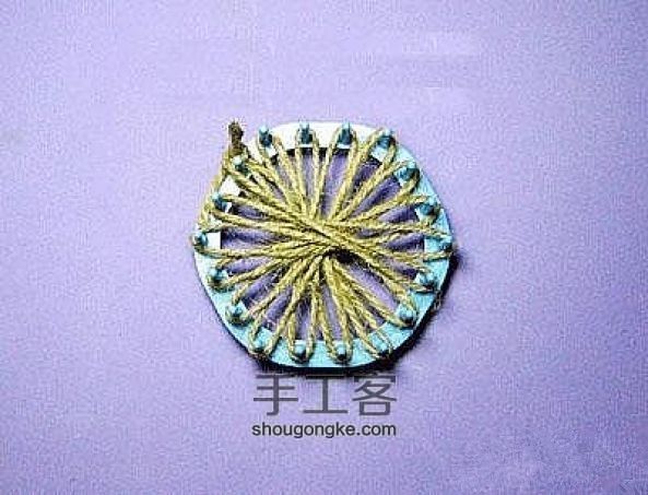 麻绳花形杯垫的做法 第1步