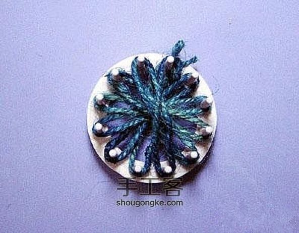 麻绳花形杯垫的做法 第5步