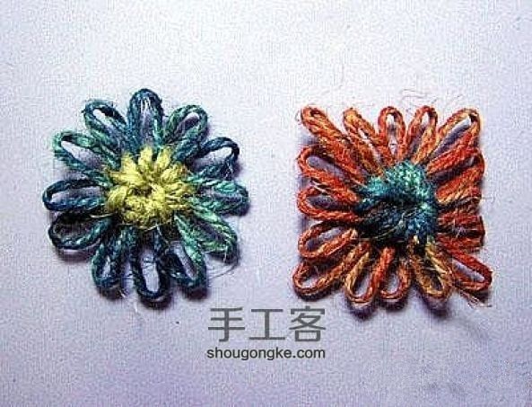 麻绳花形杯垫的做法 第13步