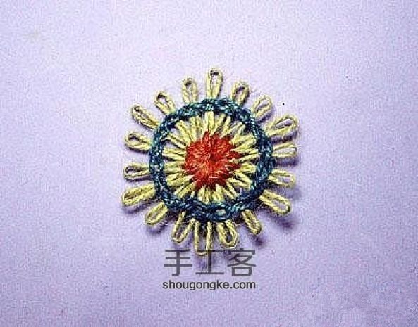 麻绳花形杯垫的做法 第15步