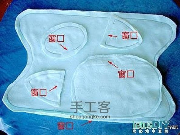 布艺DIY-小猪枕头的做法(图解) 第2步