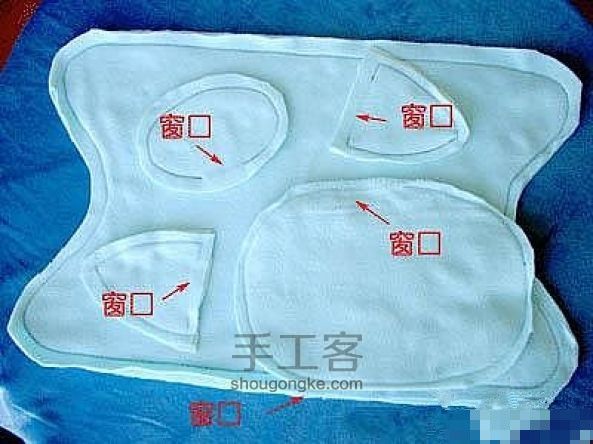 布艺DIY-小猪枕头的做法(图解) 第12步