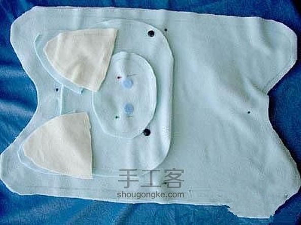 布艺DIY-小猪枕头的做法(图解) 第11步