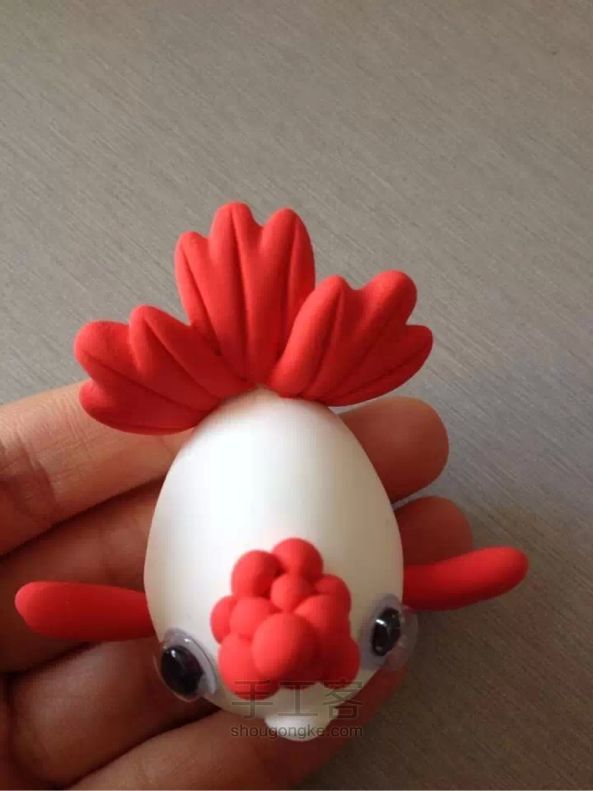 金鱼草手工粘土周边 第6步