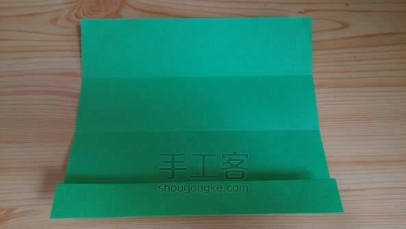 简单清新背搭裙折纸教程 第5步