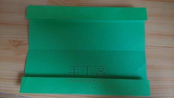 简单清新背搭裙折纸教程 第6步