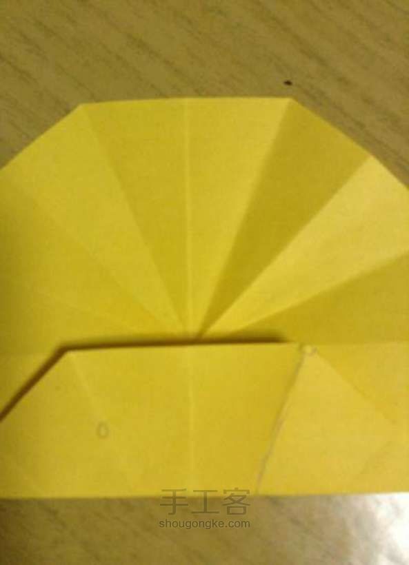 凌莜莜 、 折纸向日葵 第15步