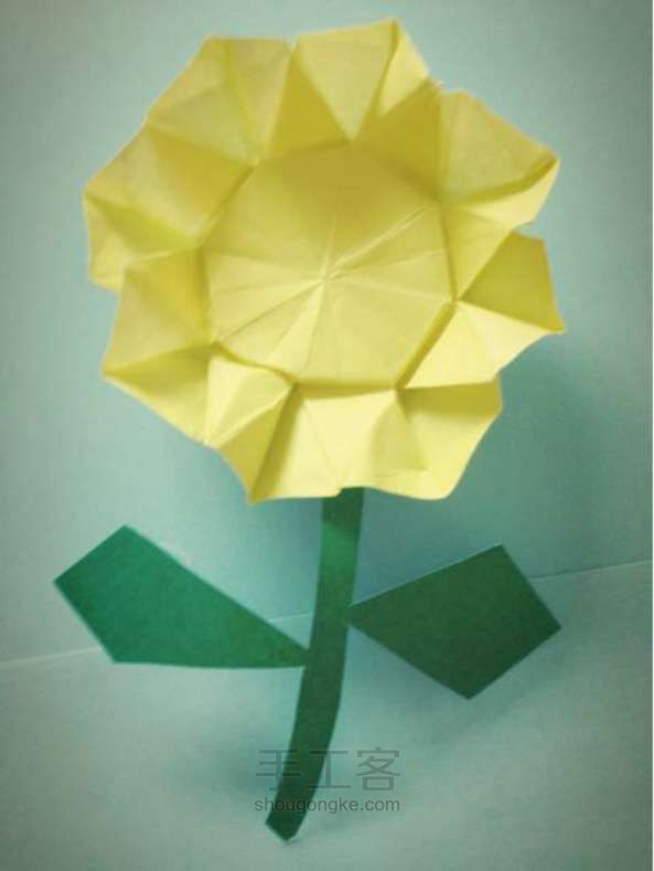 凌莜莜 、 折纸向日葵 第30步