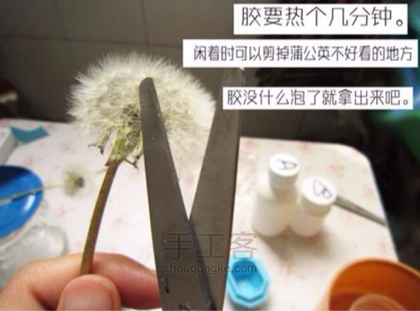 试试做树脂蒲公英 第11步