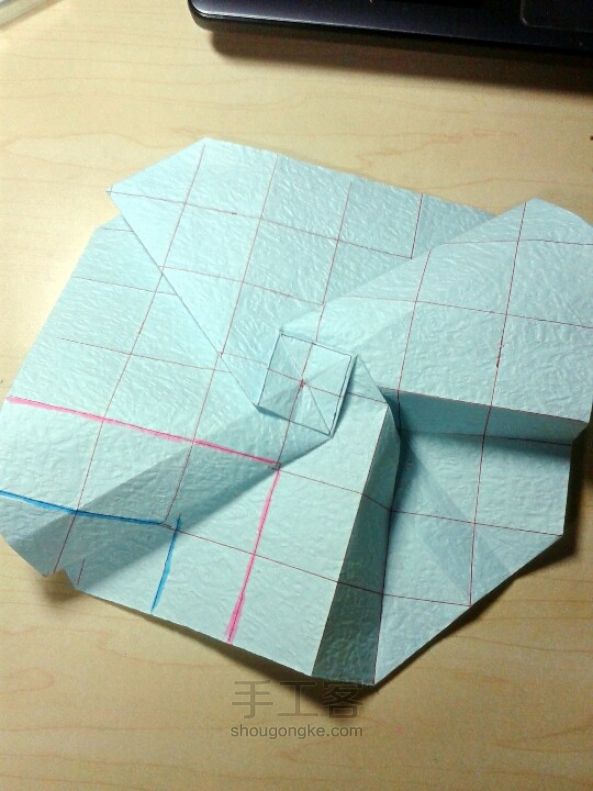 川崎玫瑰折纸 第10步