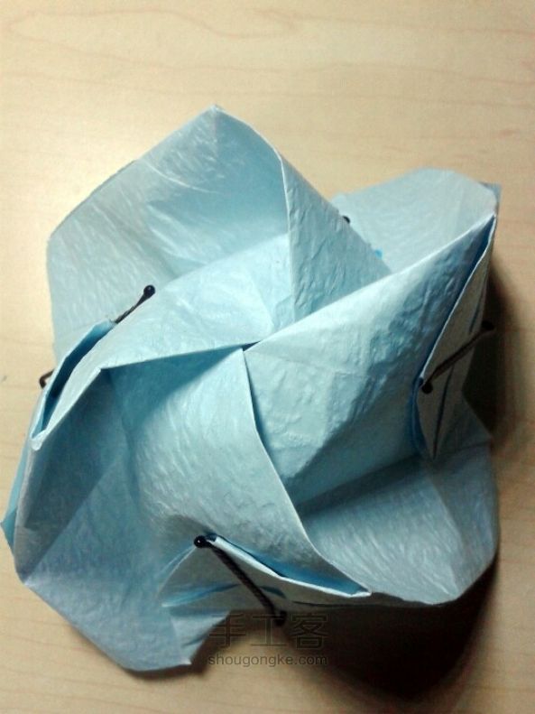 川崎玫瑰折纸 第15步