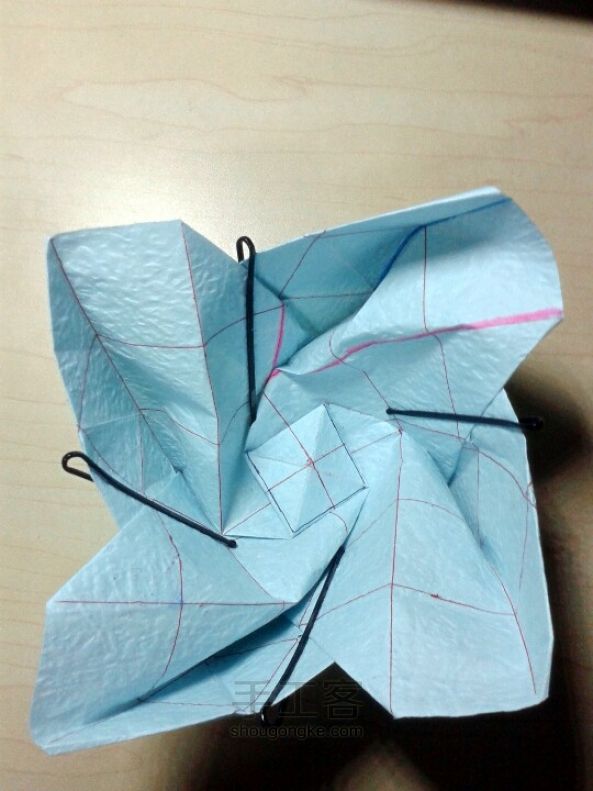 川崎玫瑰折纸 第16步