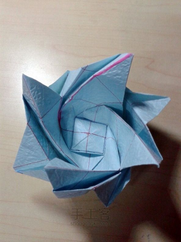 川崎玫瑰折纸 第20步