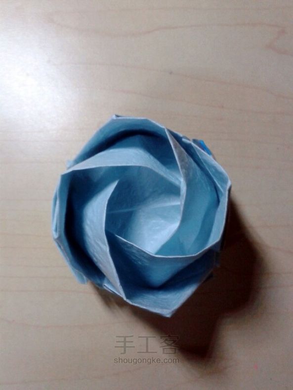 川崎玫瑰折纸 第24步