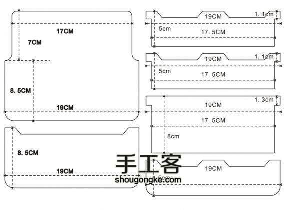 90分钟 DIY手工皮具—西装长钱夹（卡包）教程分享. 第3步