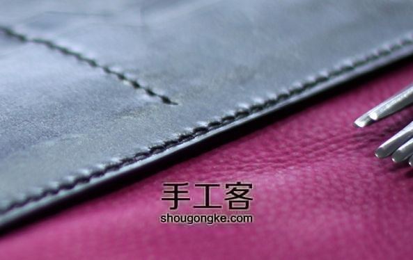 90分钟 DIY手工皮具—西装长钱夹（卡包）教程分享. 第2步