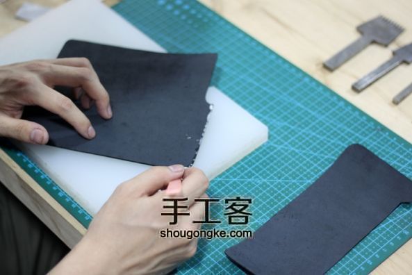 90分钟 DIY手工皮具—西装长钱夹（卡包）教程分享. 第31步