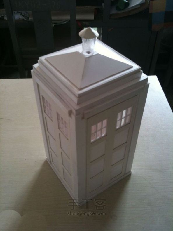 神秘博士 tardis 手工制作 第13步