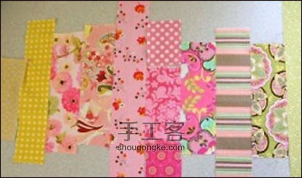 可爱布艺花朵胸针教程 第1步