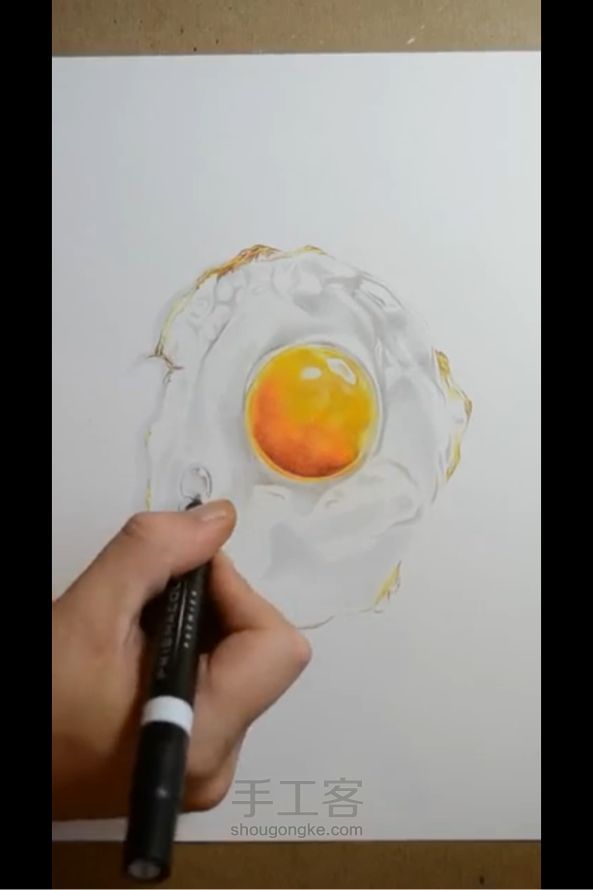 学画煎蛋 超像！ 第15步