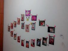 宝宝的照片卧室的墙叫做照片墙，创意无限，任你发挥和想象。