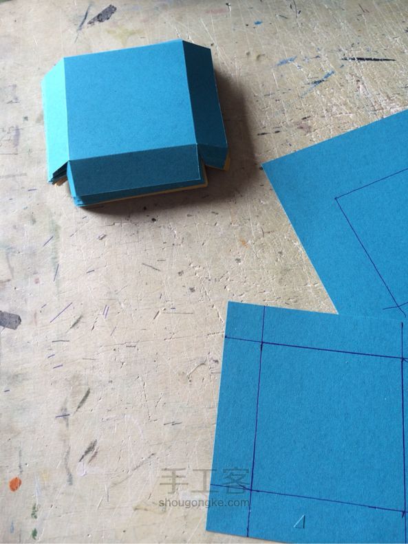 几何元素立体纸艺术装饰画 第6步