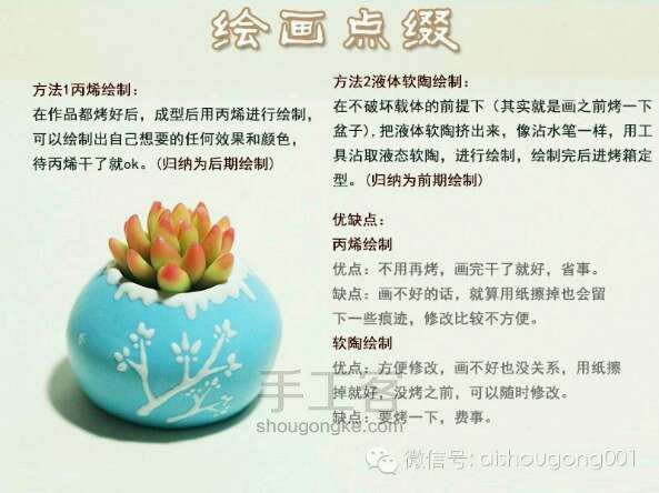 多肉软陶君 第6步