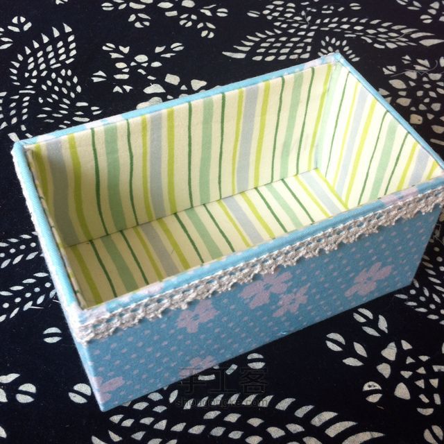 盒布在一起 1⃣️  纸盒改造收纳盒 第8步