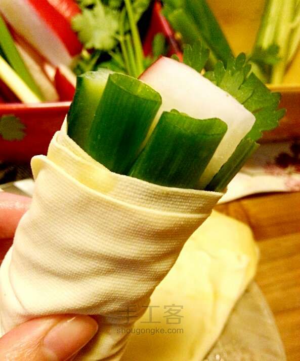 东北时蔬豆腐卷 第5步