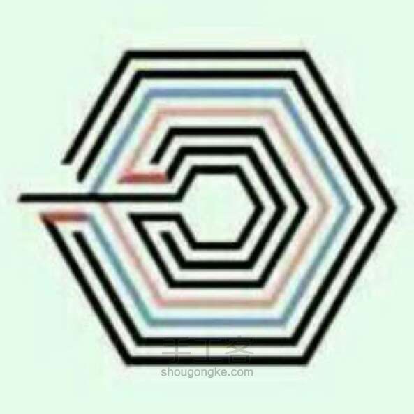Exo  《中毒》logo 画法 第12步