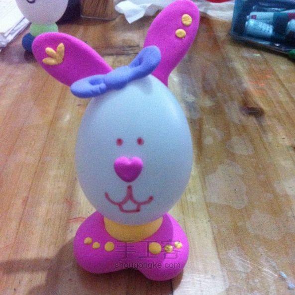 塑料鸡蛋变形记--小兔兔约会吧 第2步