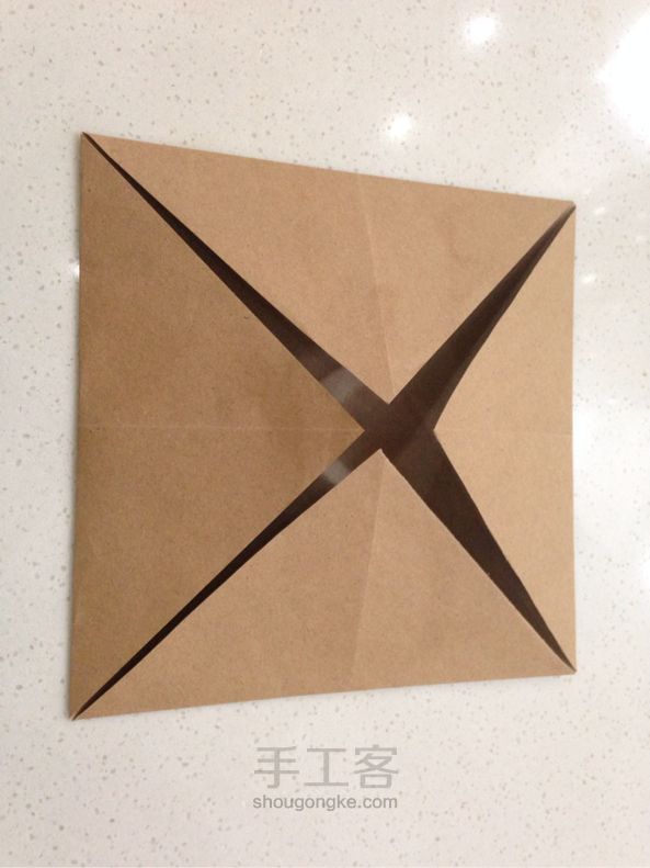 纸制收纳盒 第2步